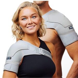 NWT Zenkeyz Unisex Shoulder Brace Gray Size S/M